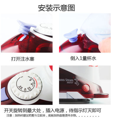Ervaar een soepel strijken overal met LM-688 Travel Steam Iron 800W Electric