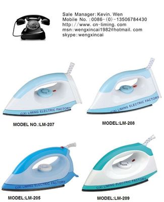 110/230V LM207-DRY IRON met Aluminium Soleplates strijksolutie