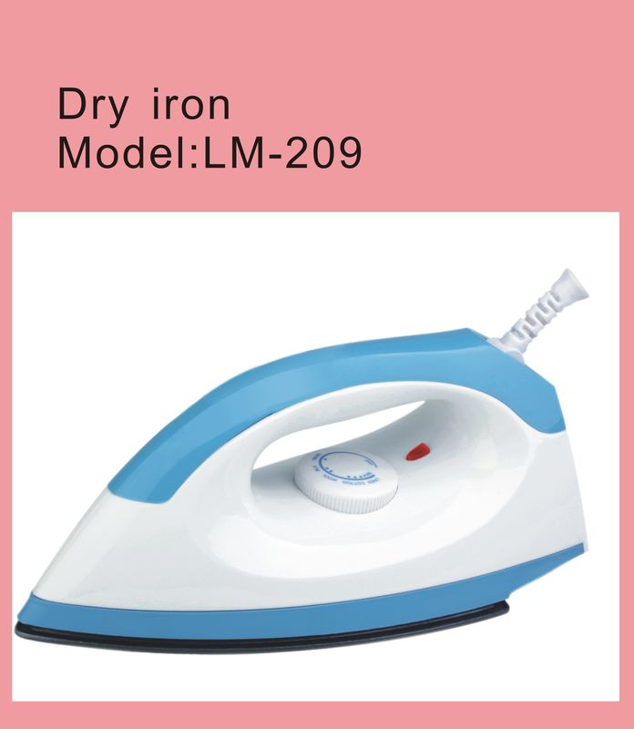 Droge ijzer LM-209 1000W vermogen en 1,5 m kabellengte voor gemakkelijk strijken